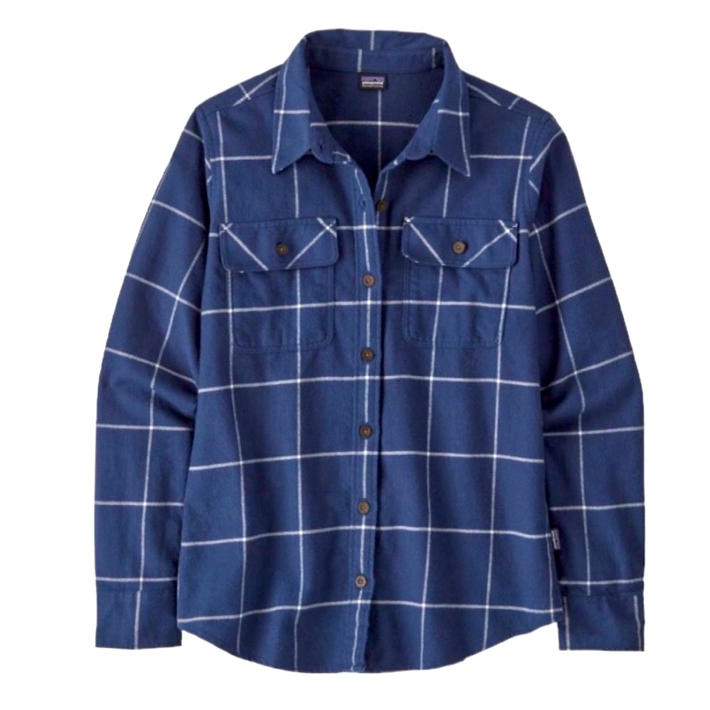 Patagonia Fjord Women's Plaid Long Sleeve Flannel Shirt size XXL